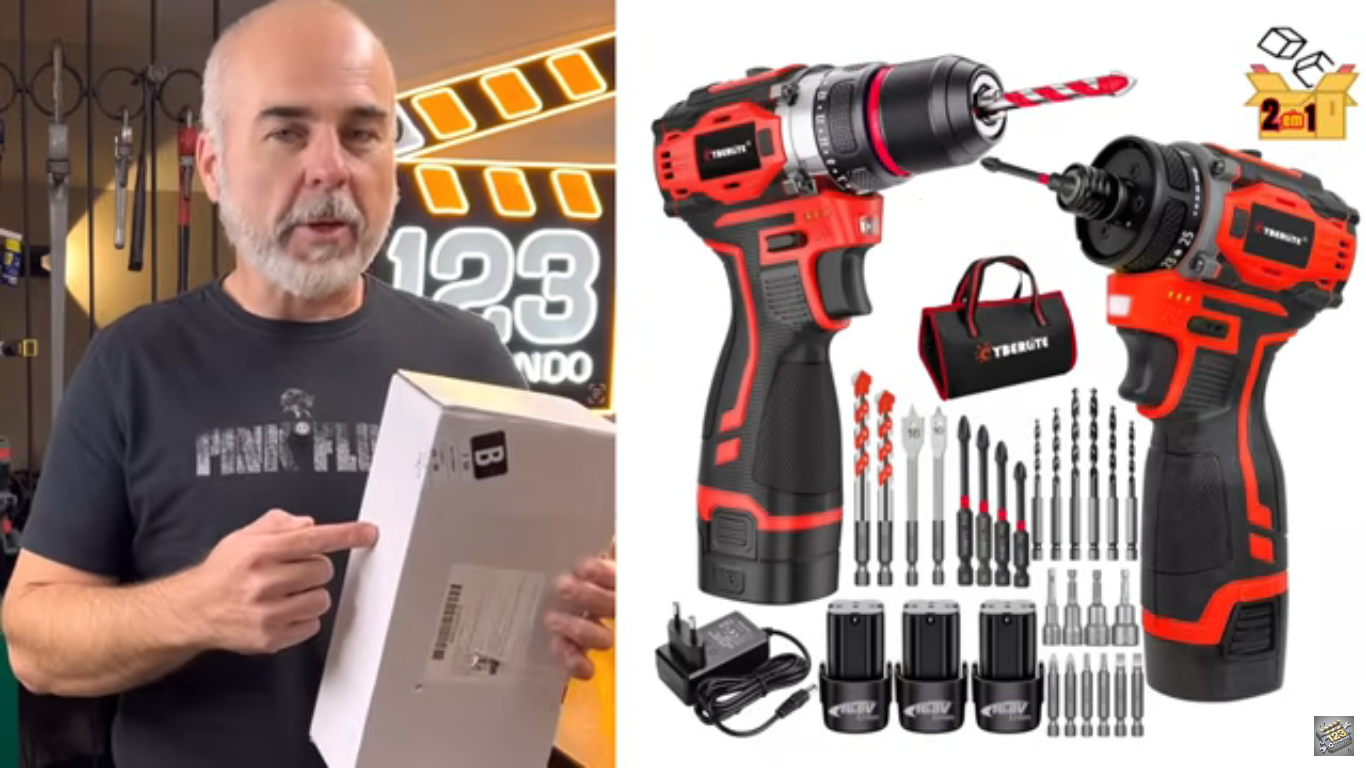 KIT 16,8V COM 3 BATERIAS E DUAS FERRAMENTAS CYBERLITE