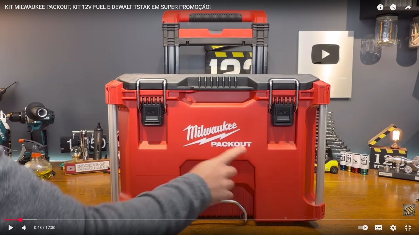 KIT MILWAUKEE PACKOUT, KIT 12V FUEL E DEWALT TSTAK EM SUPER PROMOÇÃO!
